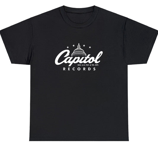 Capitol Records Logo Men's Unisex T Shirt Size S to 3XL