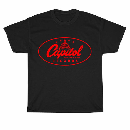 Capitol Records Famous Music Label Company Logo Unisex Men's T Shirt Size S to 3XL