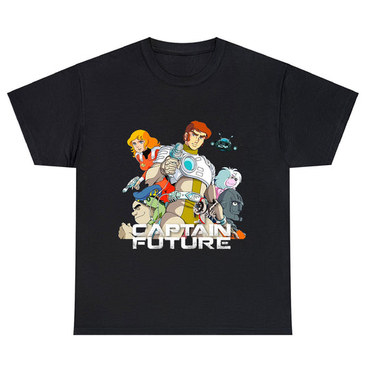 Captain Future Japan Retro Cartoon TV Show Logo Men's Unisex T Shirt Size S to 3XL
