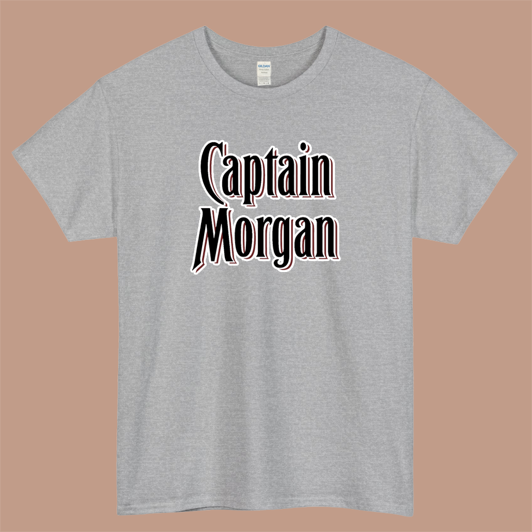 Captain Morgan Logo Mens Unisex Short Sleeve T-Shirt Size S-3XL - P