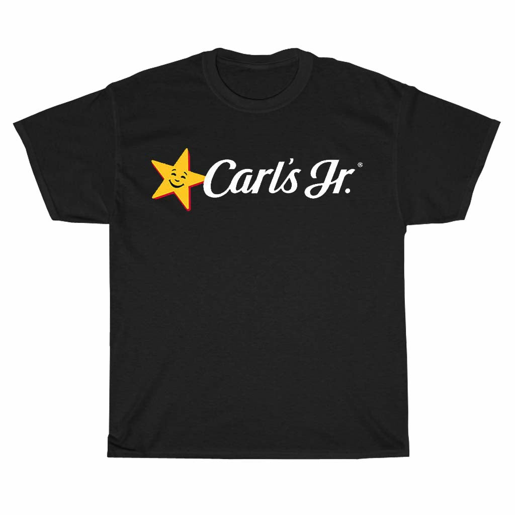 Carl's Jr. American Fast Food Restaurant Graphic Logo Unisex Men's T Shirt Size S to 3XL