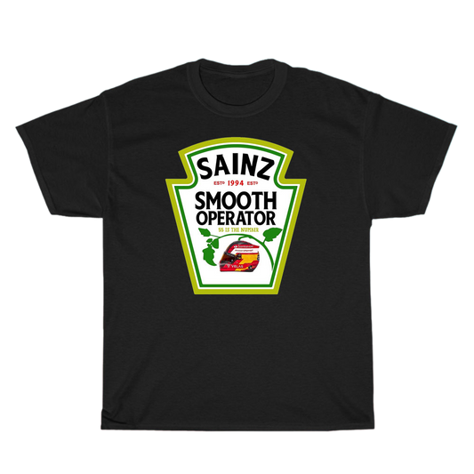 Carlos Sainz Smooth Chili Sauce Racing Logo Men's Unisex T Shirt Size S to 3XL