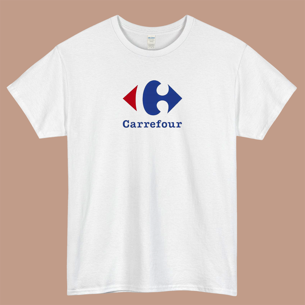 Carrefour Logo Mens Unisex Short Sleeve T-Shirt Size S-3XL