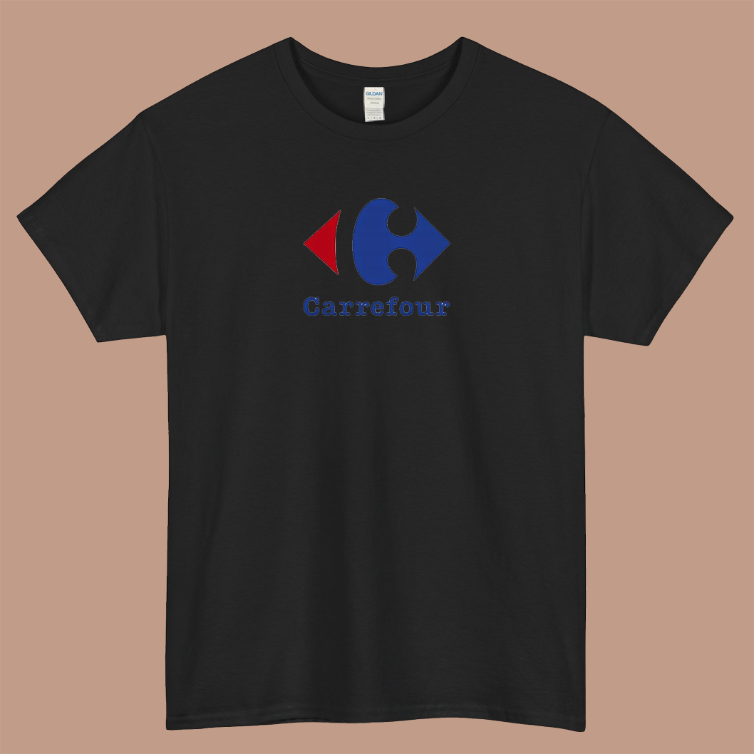 Carrefour Logo Mens Unisex Short Sleeve T-Shirt Size S-3XL