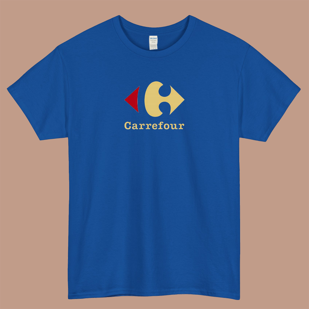Carrefour Logo Mens Unisex Short Sleeve T-Shirt Size S-3XL
