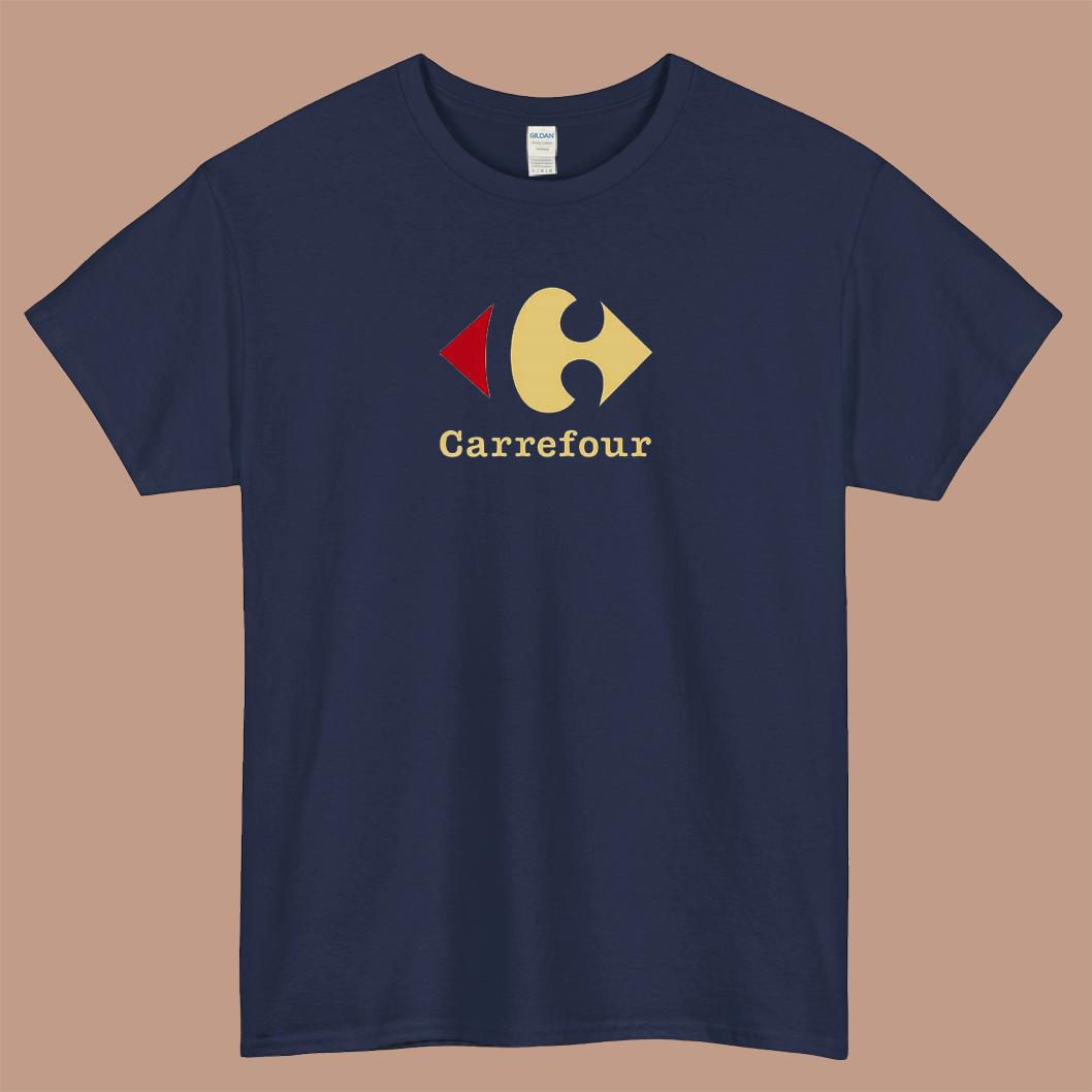 Carrefour Logo Mens Unisex Short Sleeve T-Shirt Size S-3XL