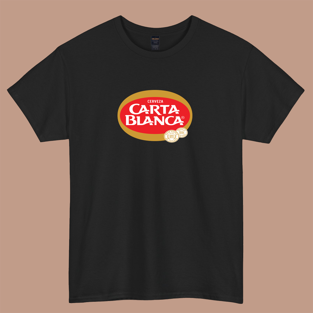 Carta Blanca Cerveza Logo short sleeve t shirt size S-3XL -P