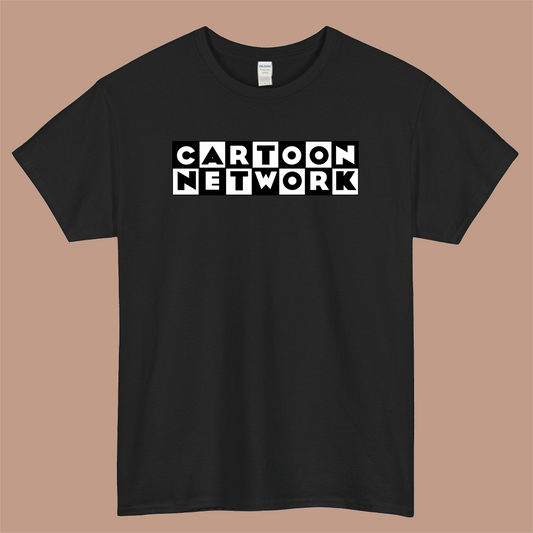 Cartoon Network Logo Mens Unisex Short Sleeve Black T-Shirt Size S-3XL