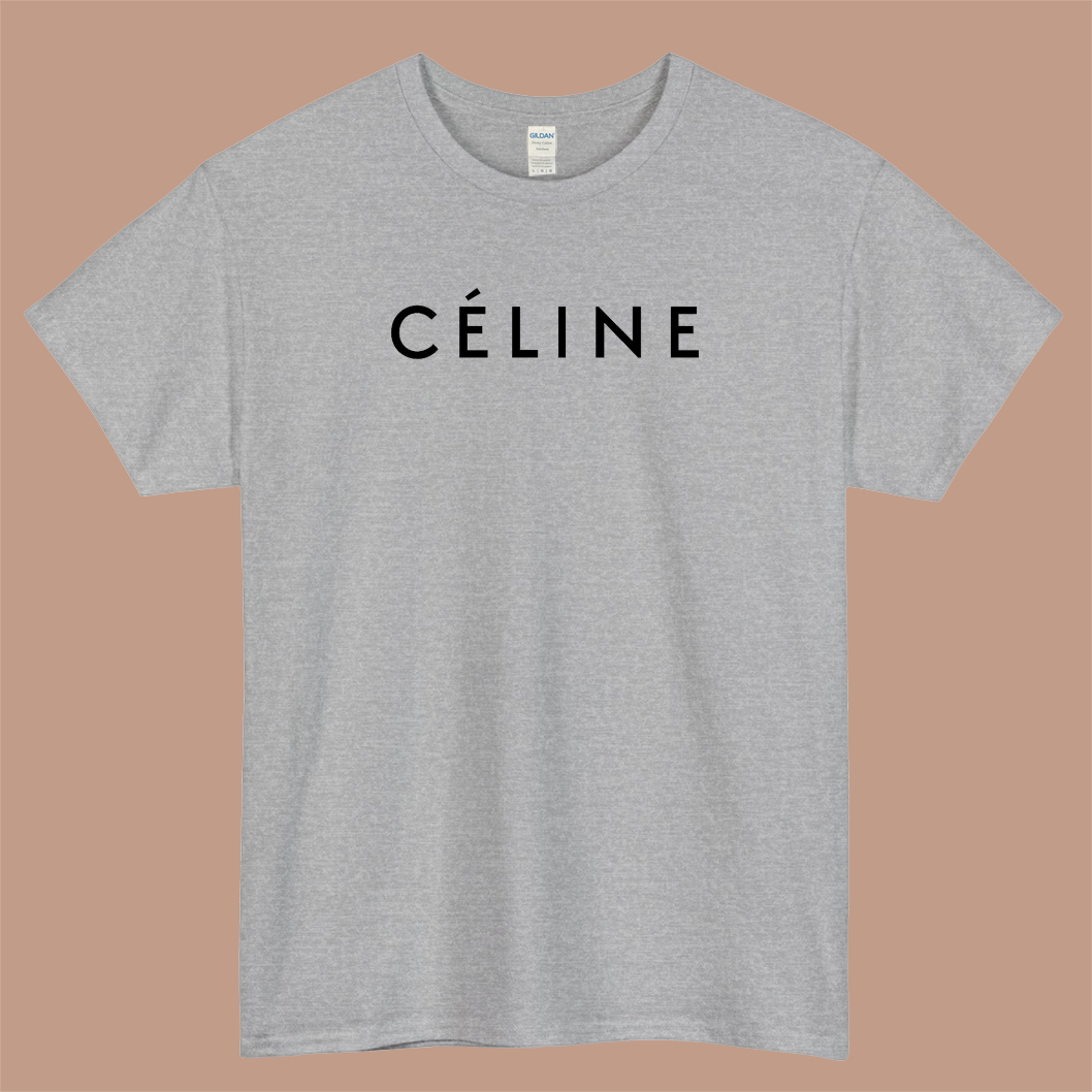 Celine Logo Mens Unisex Short Sleeve T-Shirt Size S-3XL