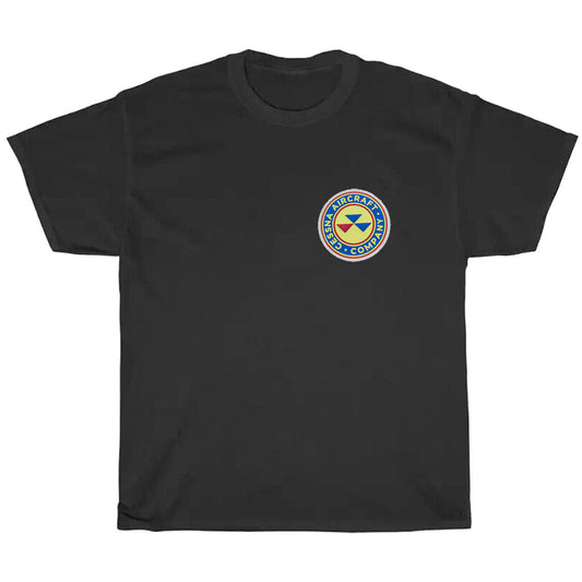 Cessna Company PVC Shoulder Patch Logo Men's Unisex T Shirt Size S to 3XL
