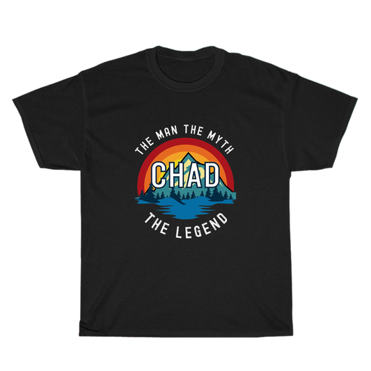 Chad, the Man, the Myth, the Legend logo Men's Unisex T Shirt Size S to 3XL
