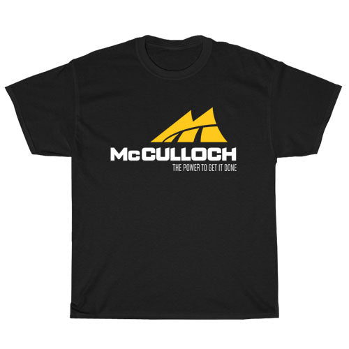 Chainsaws McCulloch Motors Logo  Men's Unisex T Shirt Size S to 3XL