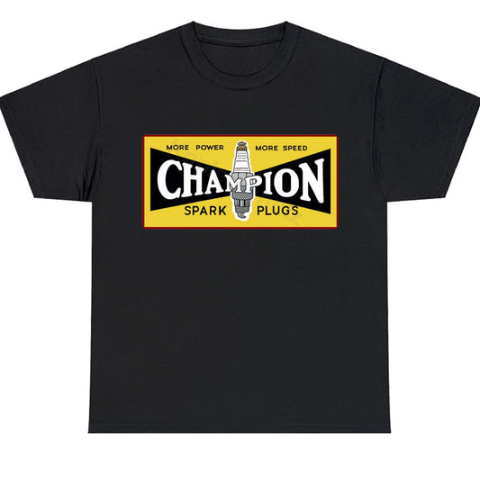 Champion Spark Plug Clasik Logo Men's Unisex T Shirt Size S to 3XL