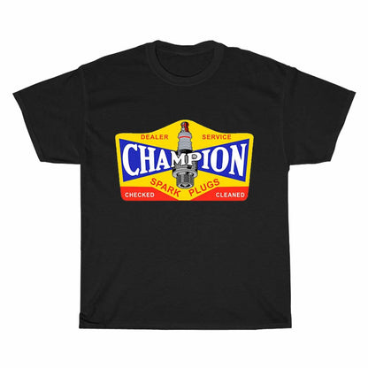 Champion Spark Plug Logo Men's Unisex T Shirt Size S to 3XL