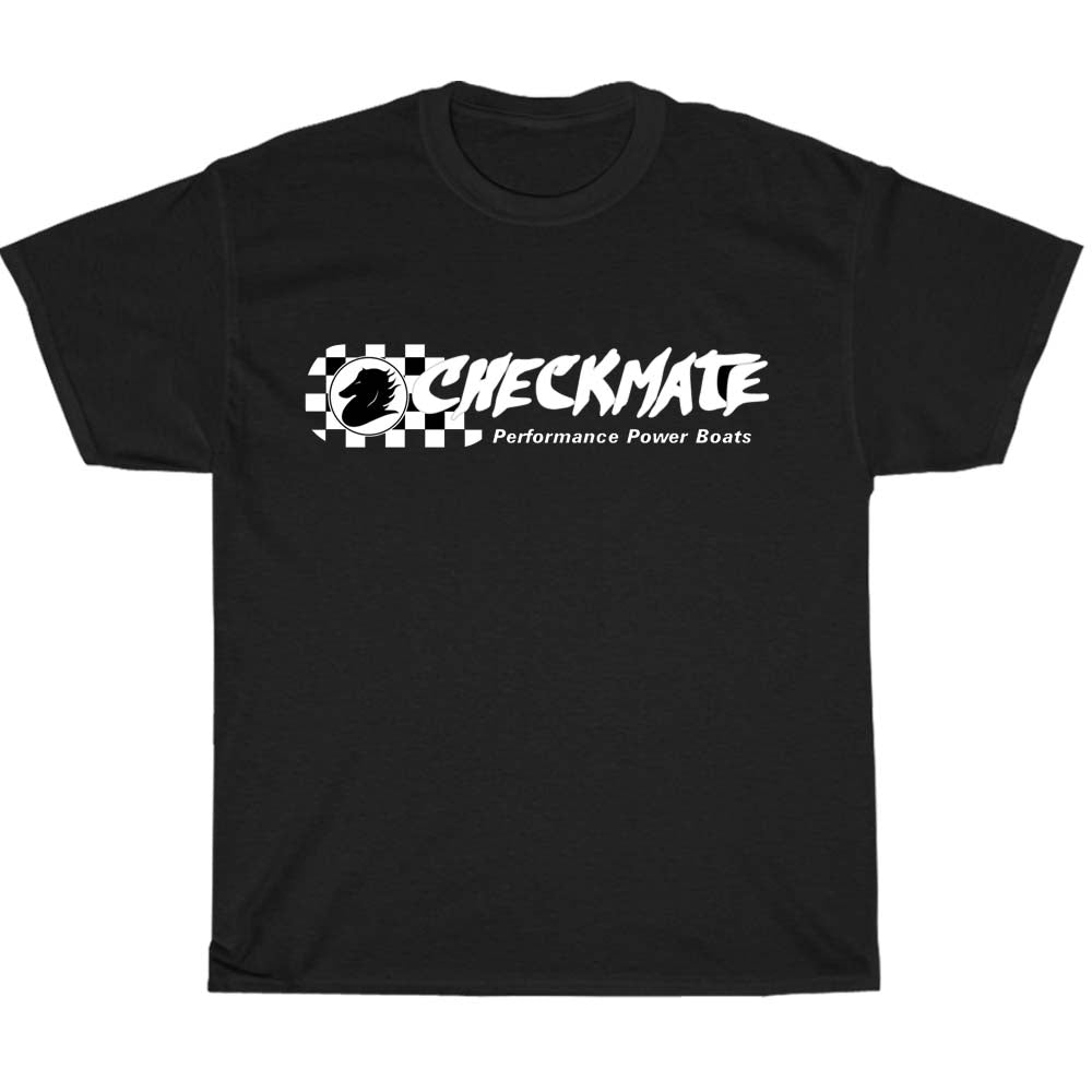 Checkmate Boats Speed Racing Logo Men's Unisex T Shirt Size S to 3XL