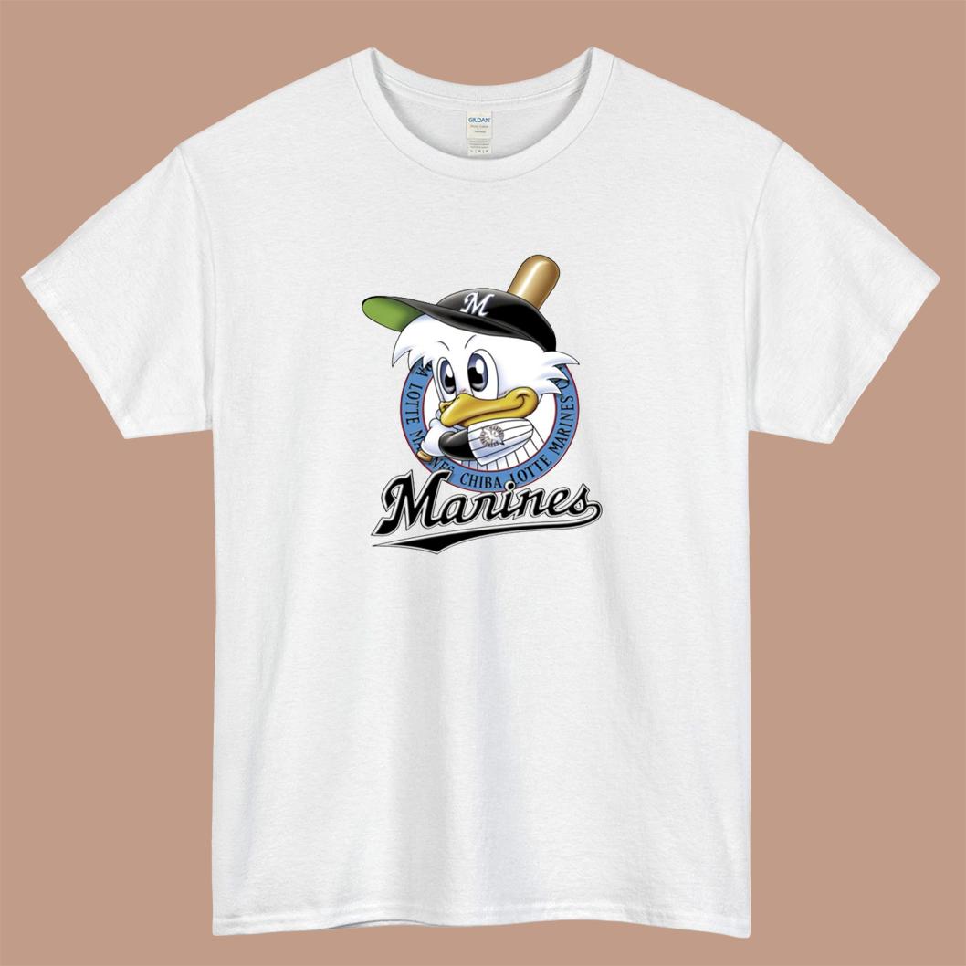 Chiba Lotte Marines Logo Mens Unisex Short Sleeve T-Shirt Size S-3XL - P