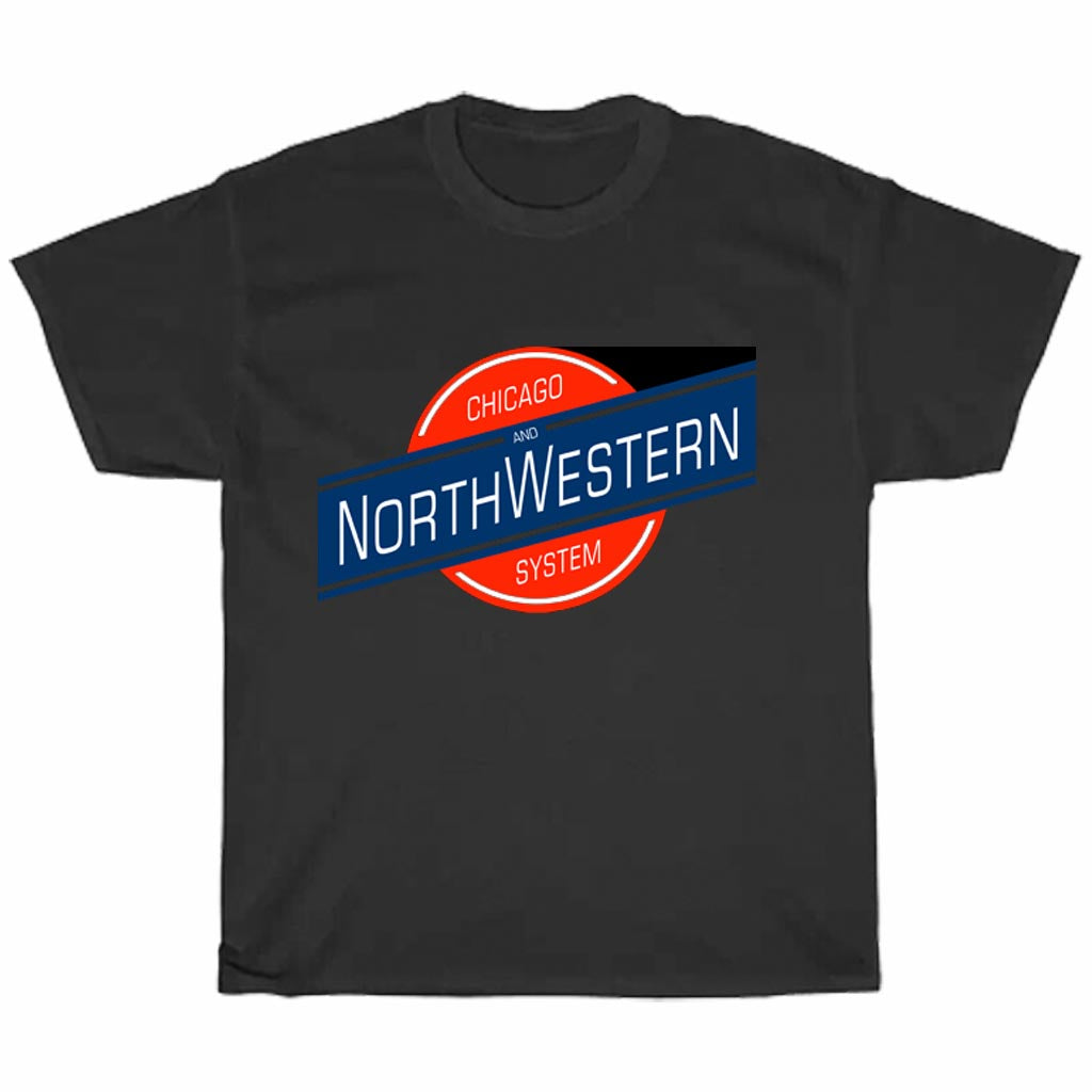 Chicago North Western Railway Logo Men's Unisex T Shirt Size S to 3XL