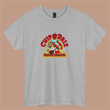 Chip n Dale Rescue Rangers logo  short sleeve t shirt S-3XL -P