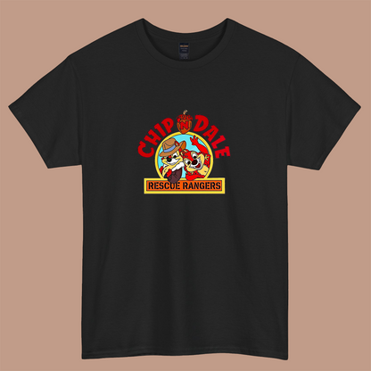 Chip n Dale Rescue Rangers logo  short sleeve t shirt S-3XL -P