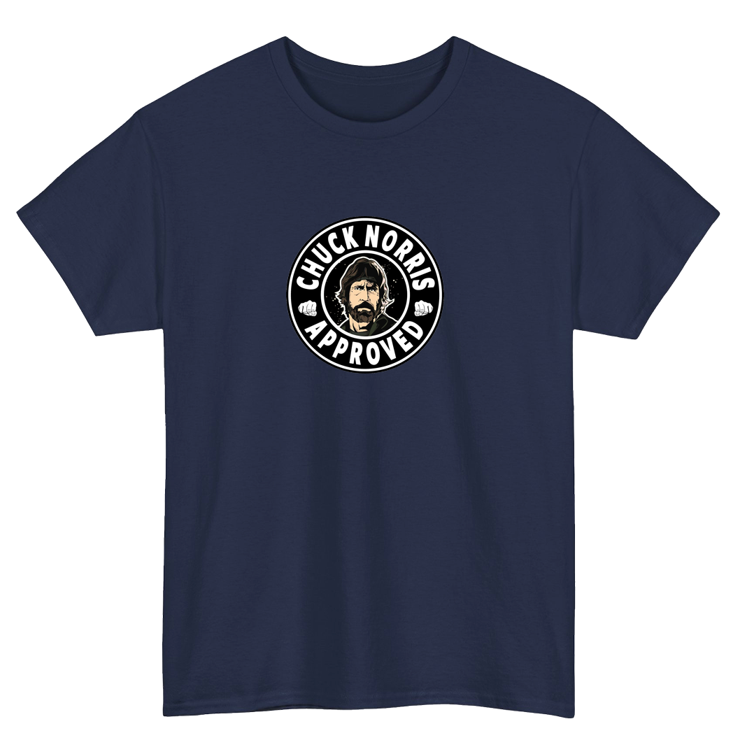 Chuck Norris Blue Black Navy Logo Mens Unisex Short Sleeve T-Shirt Size S-3XL -P