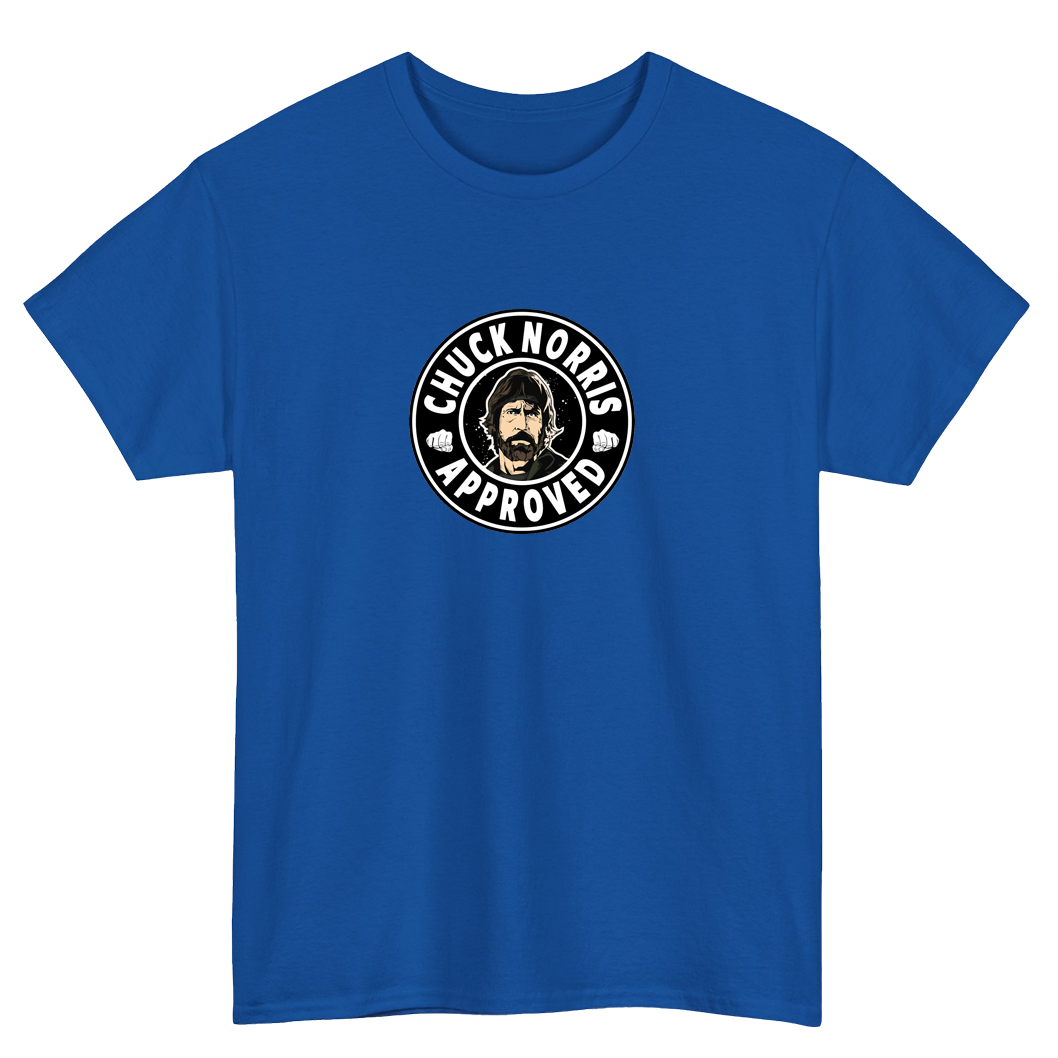 Chuck Norris Blue Black Navy Logo Mens Unisex Short Sleeve T-Shirt Size S-3XL -P