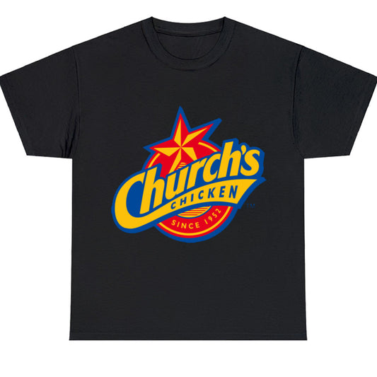 Church's Texas Chicken Logo Men's Unisex T Shirt Size S to 3XL