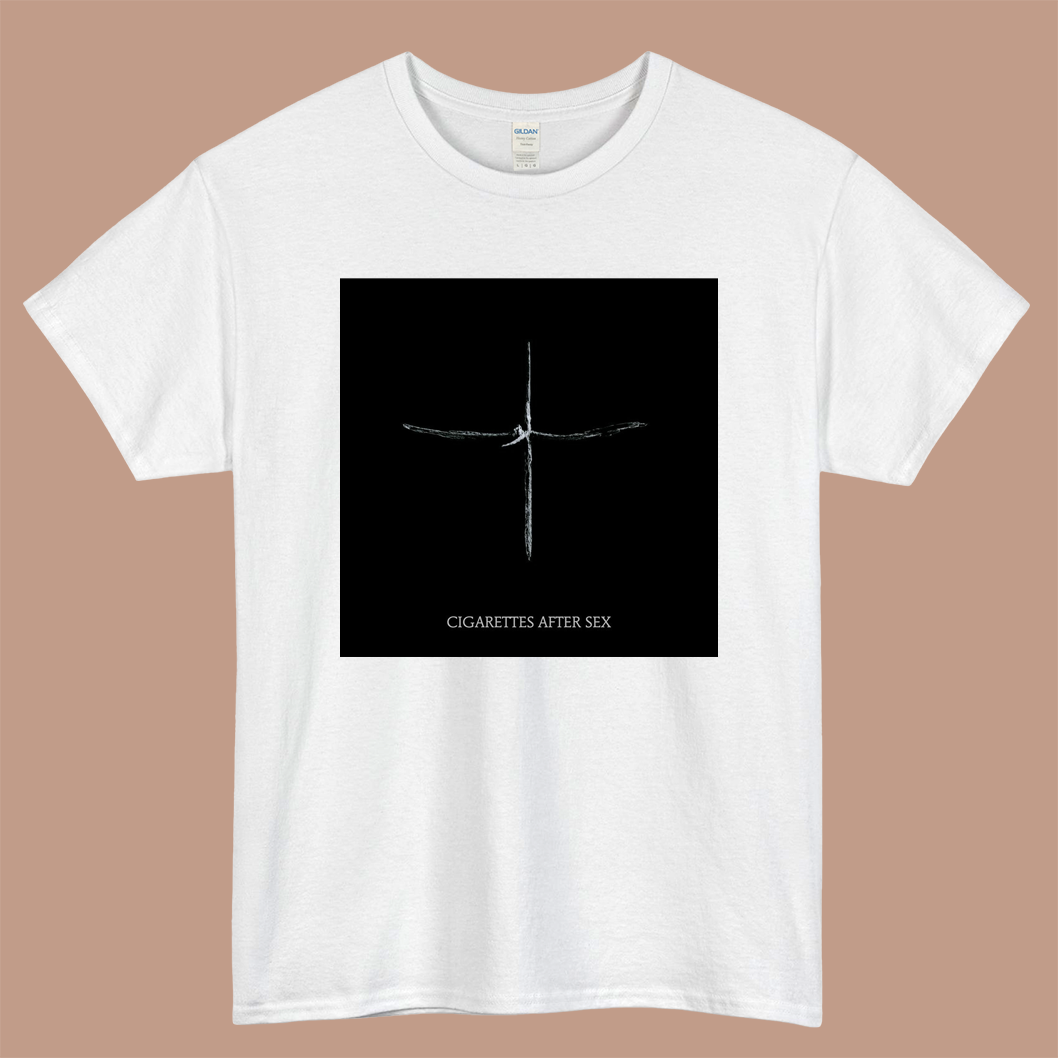 Cigarettes After Sex - Neon Moon Logo Mens Unisex Short Sleeve White T-Shirt Size S-3XL