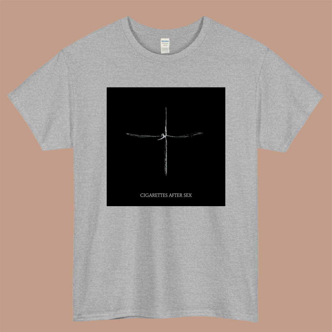 Cigarettes After Sex - Neon Moon Logo Mens Unisex Short Sleeve Gray T-Shirt Size S-3XL
