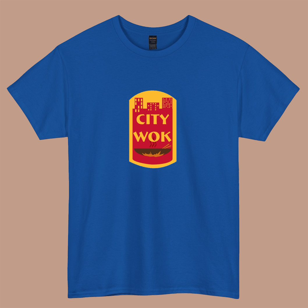 City Wok  logo short sleeve t shirt S-3XL -P