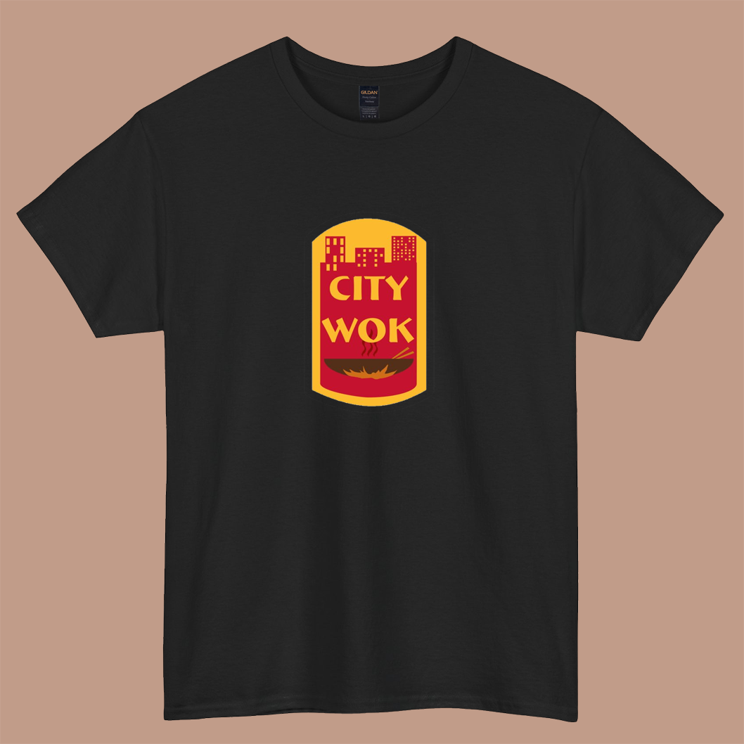 City Wok  logo short sleeve t shirt S-3XL -P