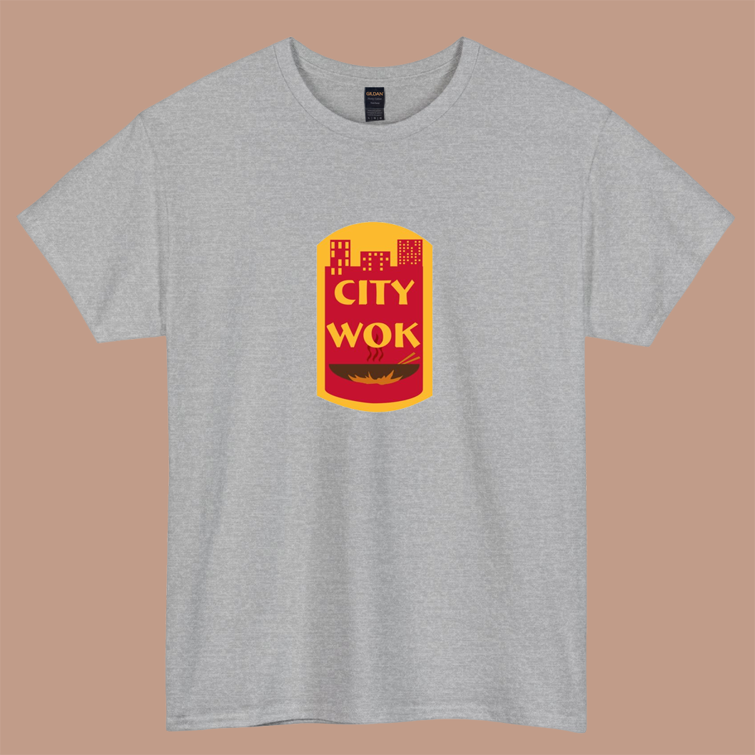 City Wok  logo short sleeve t shirt S-3XL -P