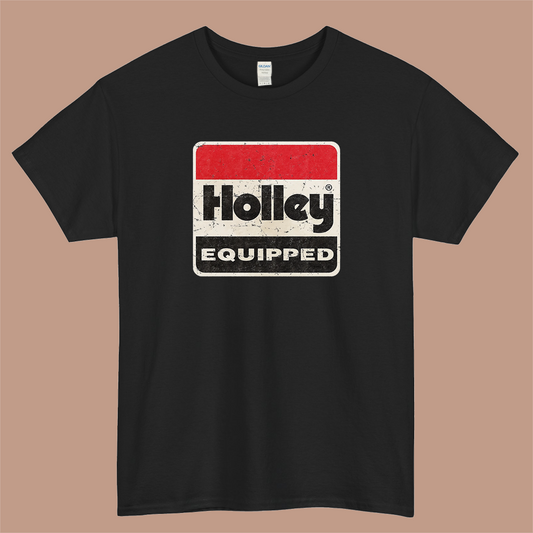 Classic vintage Holley Equipped Logo Mens Unisex Short Sleeve T-Shirt Size S-3XL - P