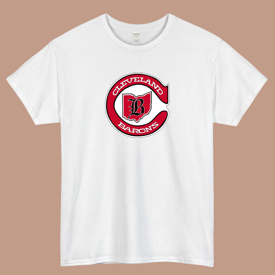 Cleveland Barons Logo Mens Unisex Short Sleeve T-Shirt Size S-3XL - P
