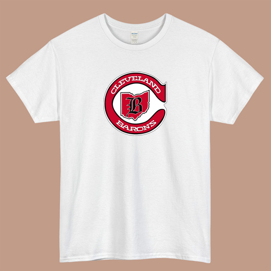 Cleveland Barons Logo Mens Unisex Short Sleeve T-Shirt Size S-3XL - P
