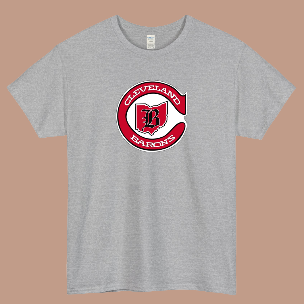 Cleveland Barons Logo Mens Unisex Short Sleeve T-Shirt Size S-3XL - P