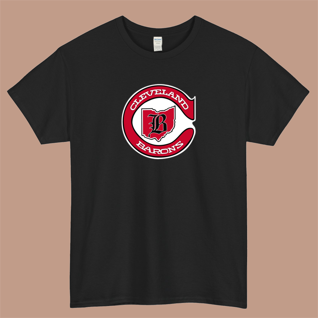 Cleveland Barons Logo Mens Unisex Short Sleeve T-Shirt Size S-3XL - P