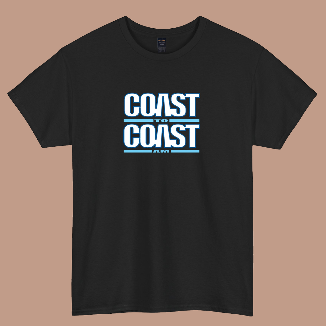 Coast to Coast AM Logo short sleeve t shirt size S-3XL -P