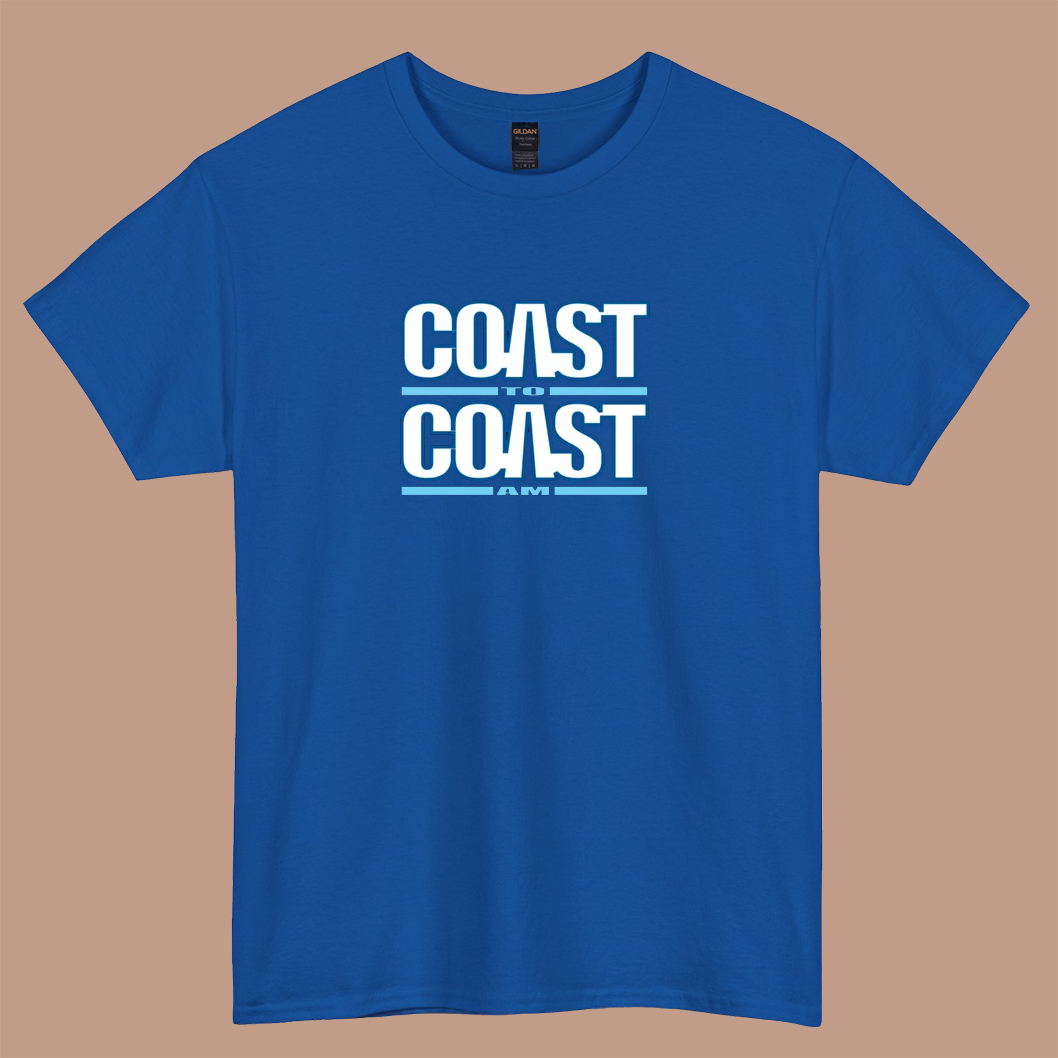 Coast to Coast AM Logo short sleeve t shirt size S-3XL -P