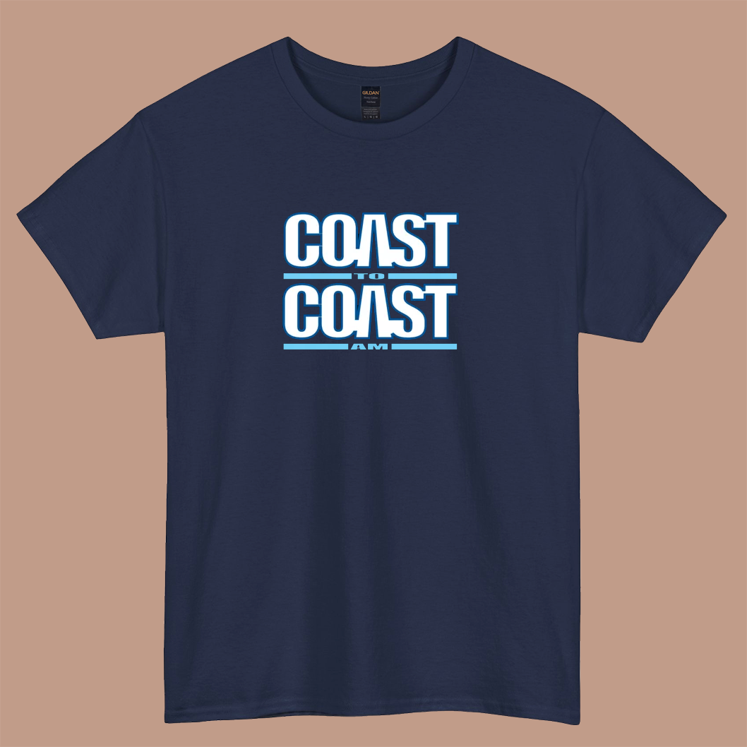 Coast to Coast AM Logo short sleeve t shirt size S-3XL -P