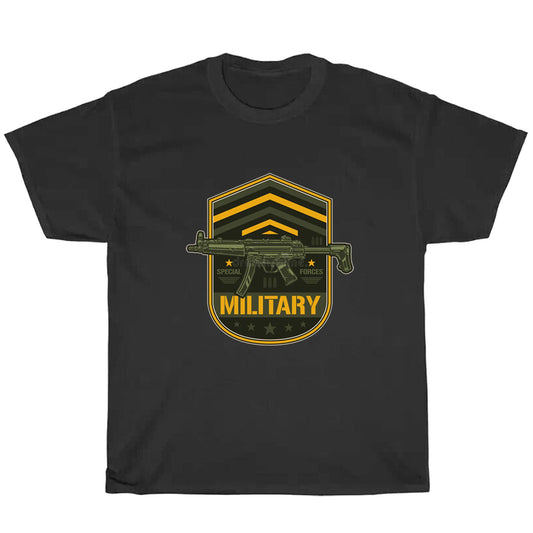 Coat Arms Gun Stock Illustrations Logo Men's Unisex T Shirt Size S to 3XL