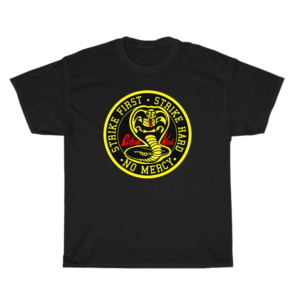 Cobra Kai Karate Kid No Mercy logo Men's Unisex T Shirt Size S to 3XL