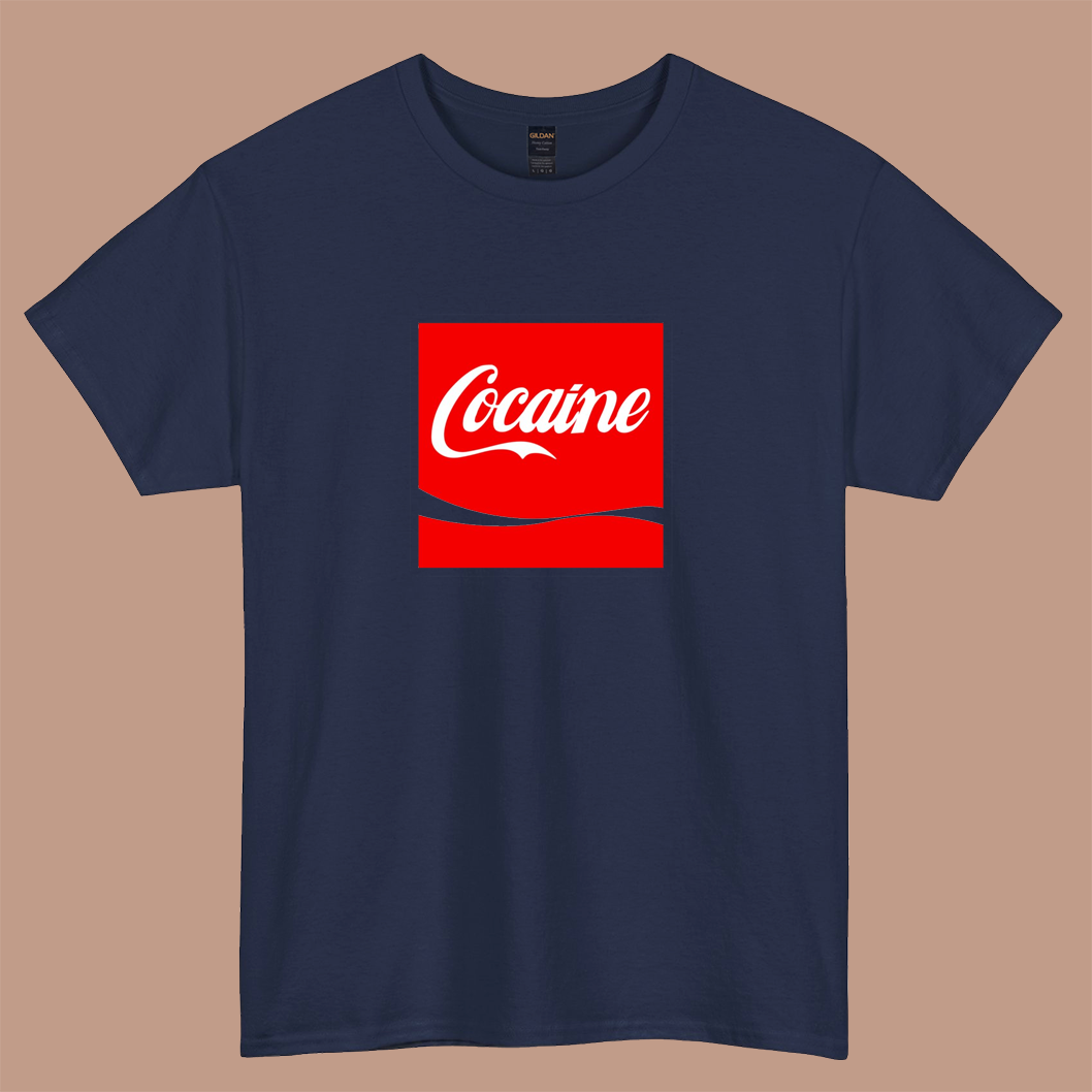 Cocaine Red Logo  SHORT SLEEVE T SHIRT S-3XL- P