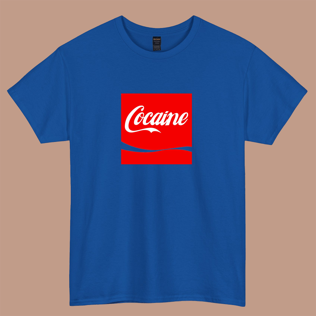 Cocaine Red Logo  SHORT SLEEVE T SHIRT S-3XL- P