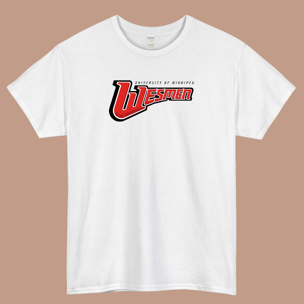 College of Winnipeg Wesmen Logo Mens Unisex Short Sleeve T-Shirt Size S-3XL - P