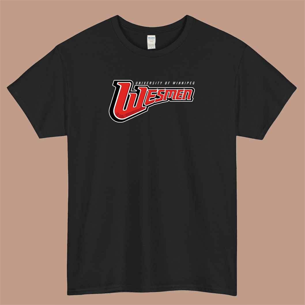 College of Winnipeg Wesmen Logo Mens Unisex Short Sleeve T-Shirt Size S-3XL - P