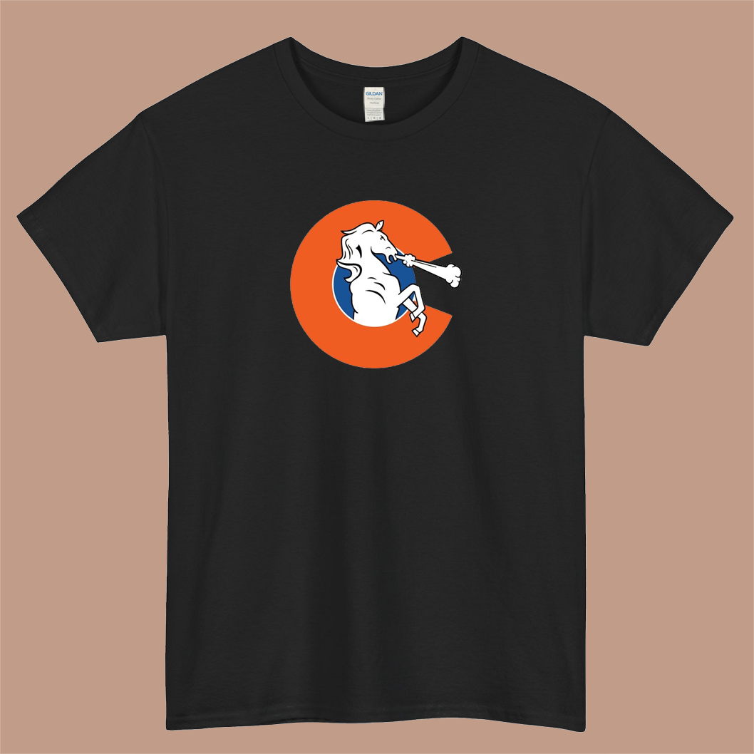 Colorado Broncos Logo Mens Unisex Short Sleeve T-Shirt Size S-3XL - P