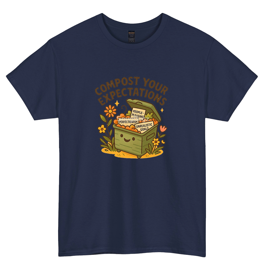 Compost Your Expectations logo short SLEEVE T SHIRT -P