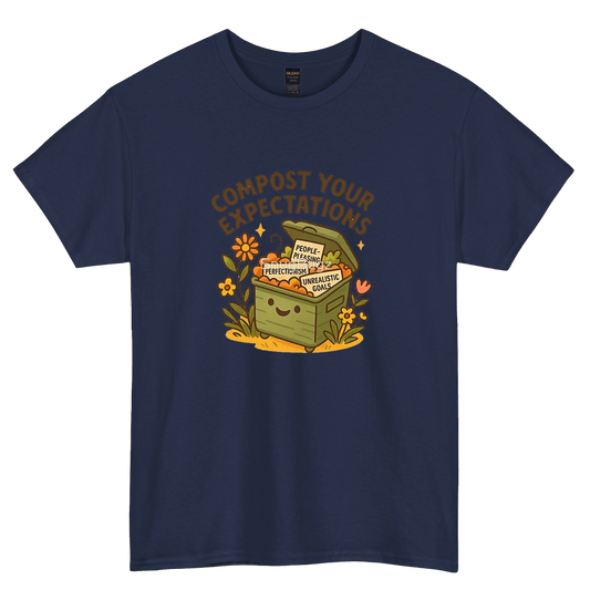 Compost Your Expectations logo short SLEEVE T SHIRT -P