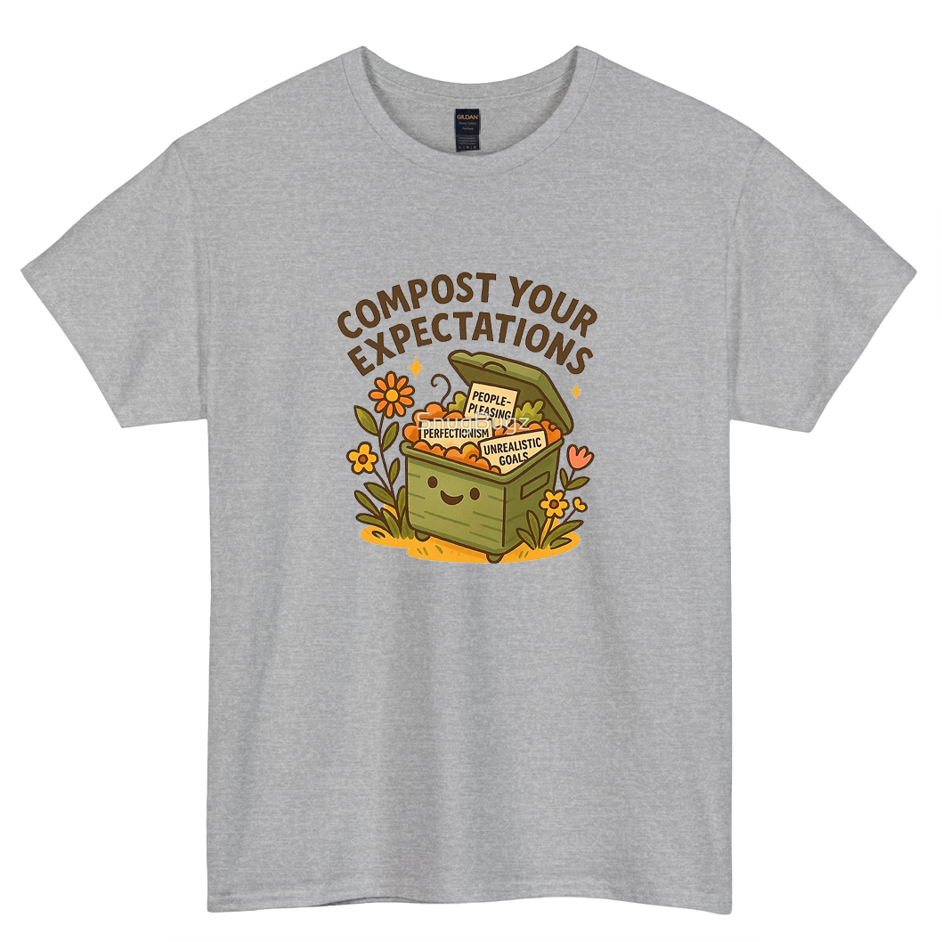 Compost Your Expectations logo short SLEEVE T SHIRT -P