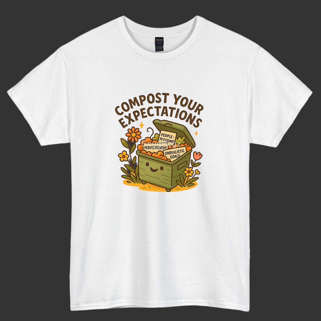 Compost Your Expectations logo short SLEEVE T SHIRT -P